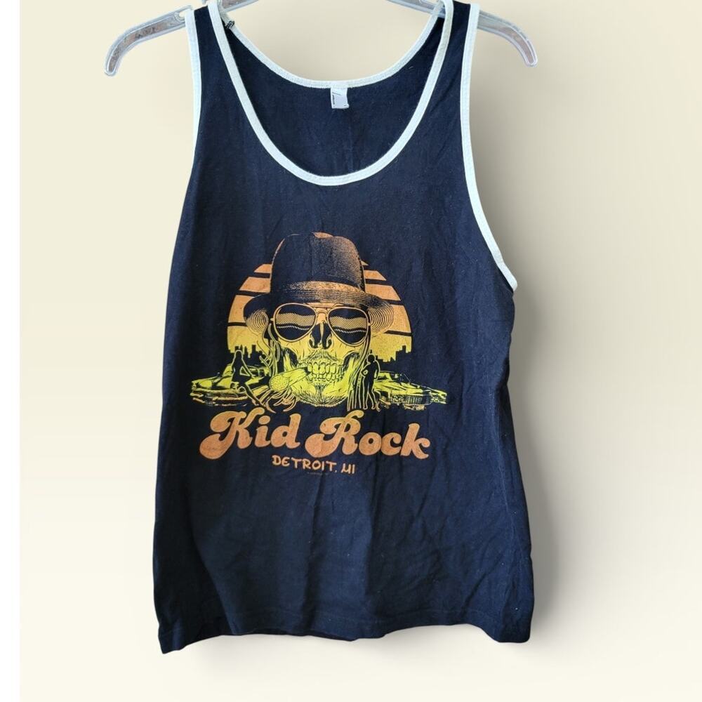 Womens Size Medium Kid Rock Graphic Tank Summer Festival Casual Music Soft